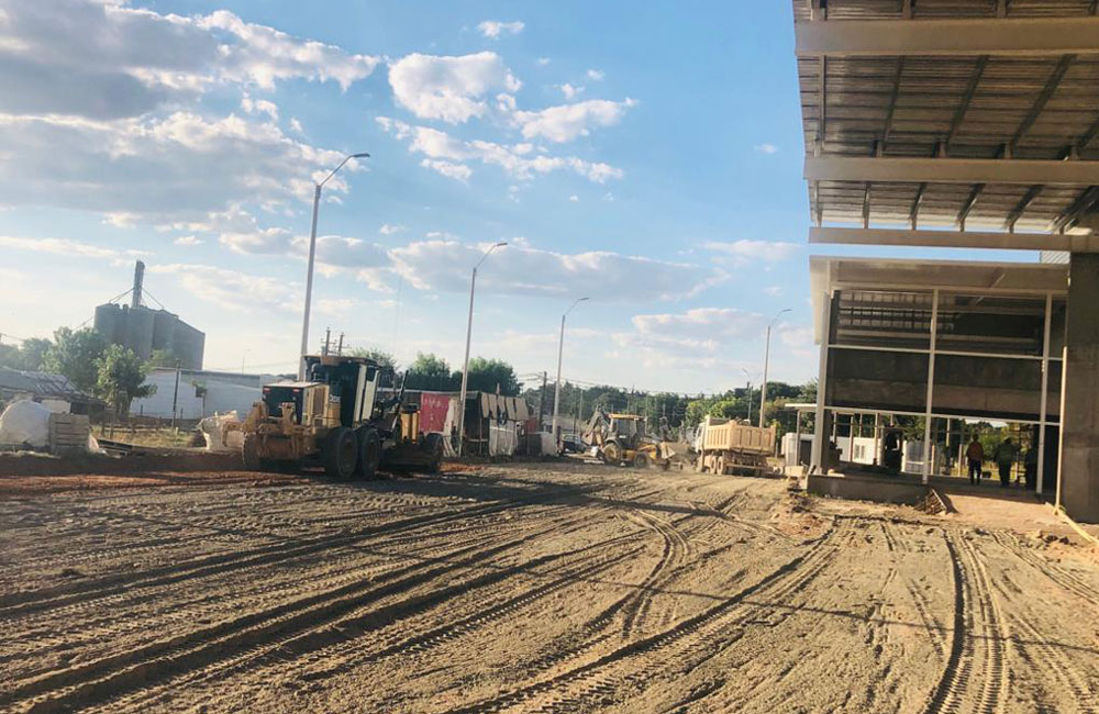 Trabajos en la Terminal de Young